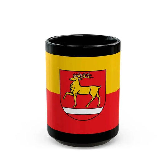 Flag of Sigmaringen Germany - Black Coffee Mug 15oz - Go Mug Yourself