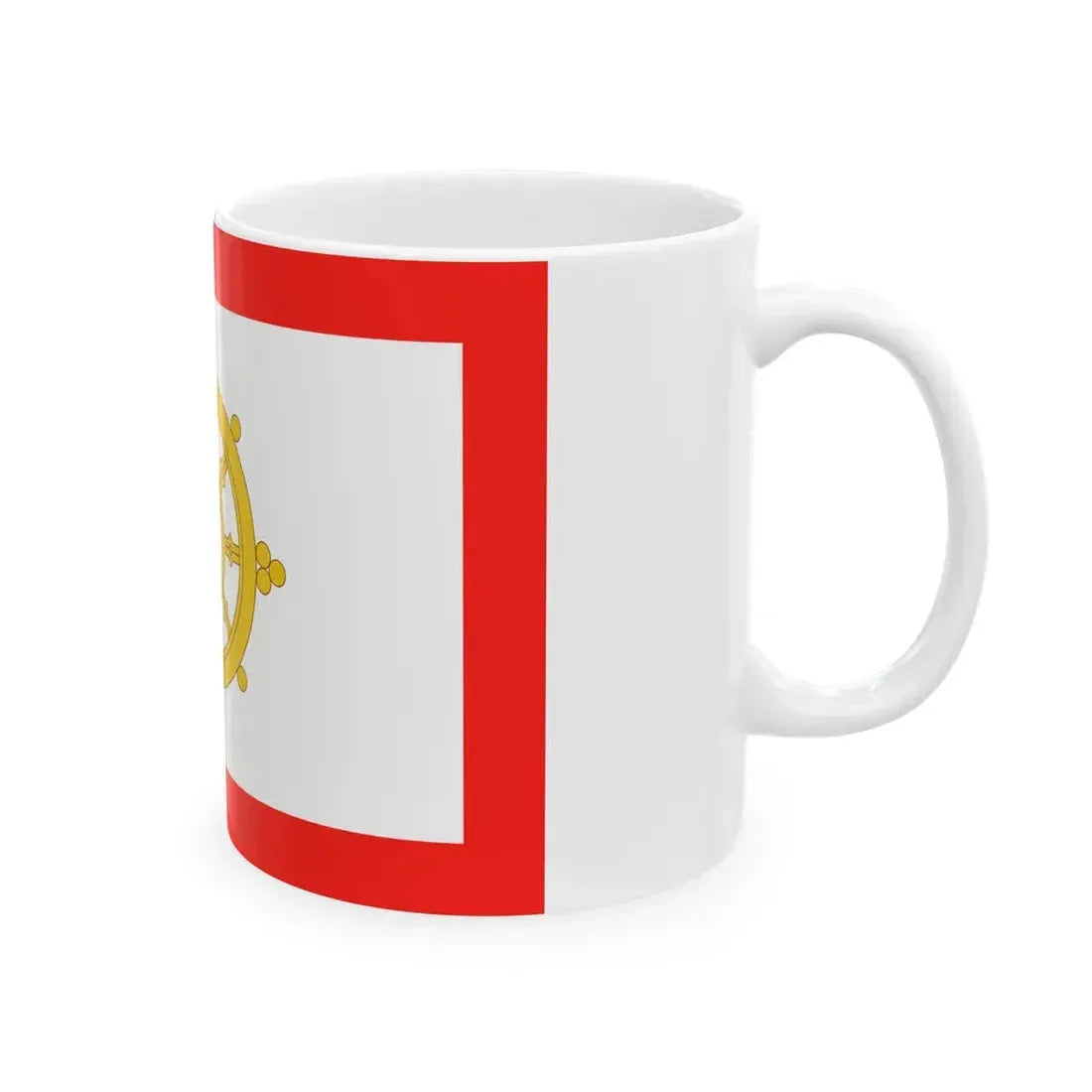 Flag of Sikkim 1967-1975 (India) White Coffee Mug - Go Mug Yourself