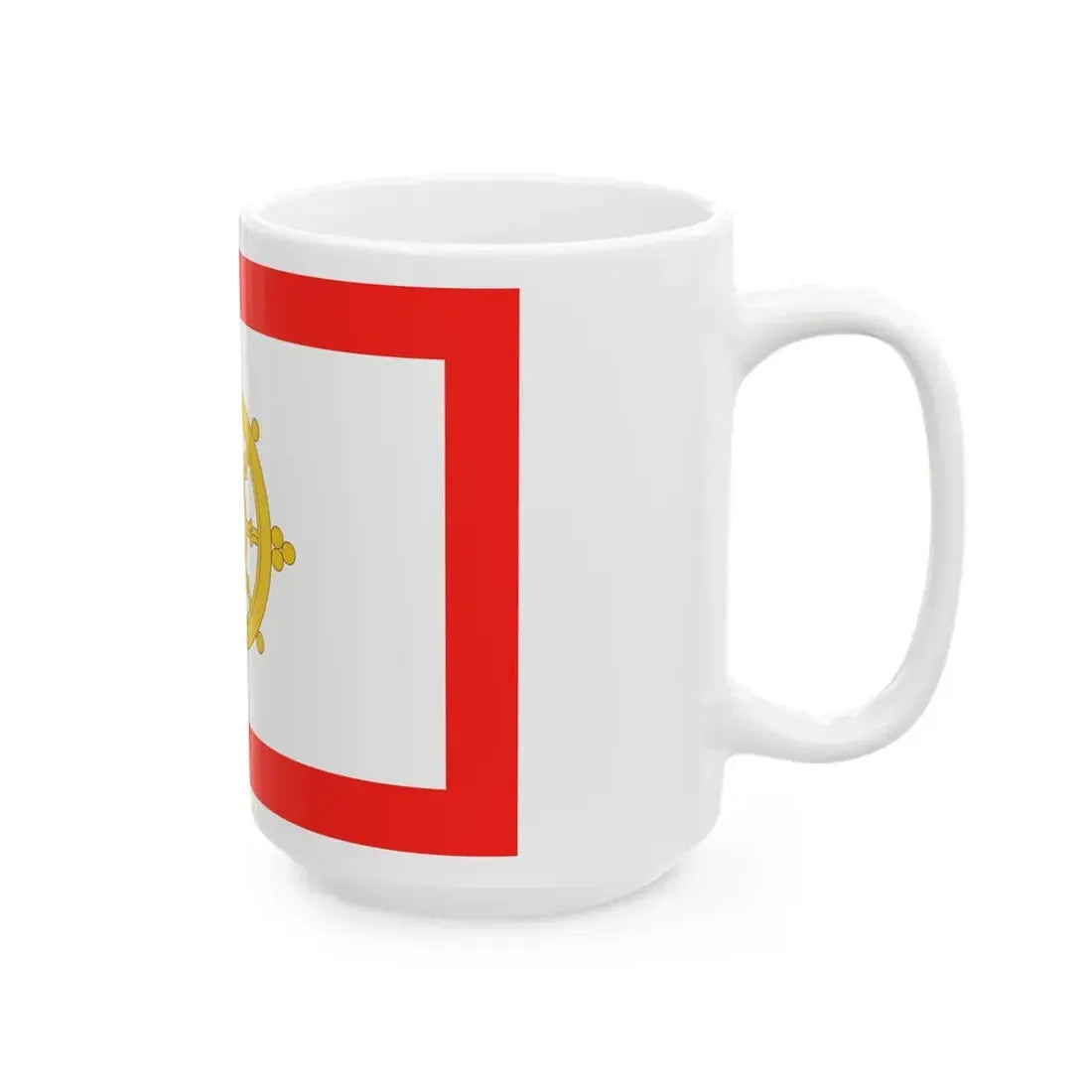 Flag of Sikkim 1967-1975 (India) White Coffee Mug - Go Mug Yourself