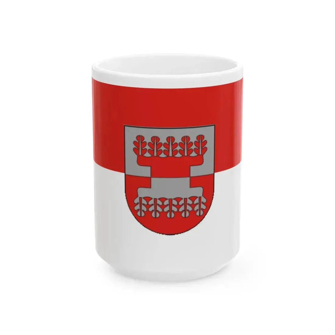 Flag of Silale (Lithuania) White Coffee Mug 15oz - Go Mug Yourself