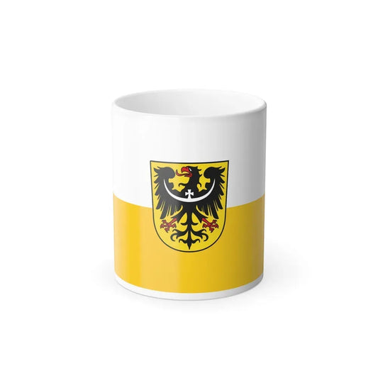 Flag of Silesia and Lower Silesia Germany - Color Changing Coffee Mug 11oz - Go Mug Yourself