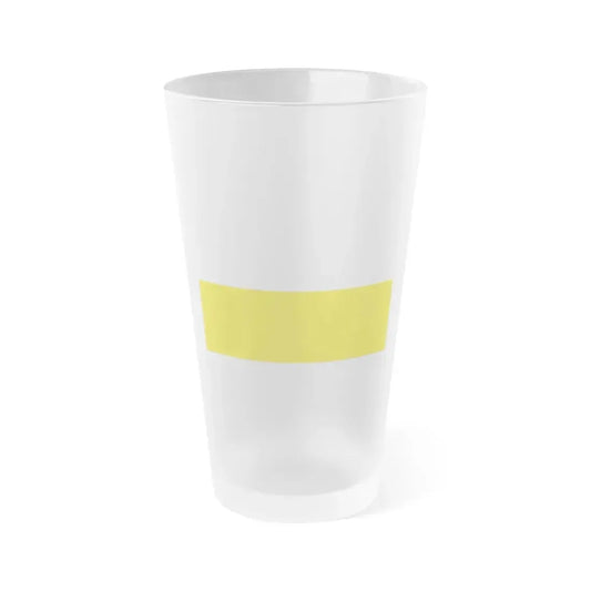 Flag of Silesia Germany - Frosted Pint Glass 16oz 16oz Frosted - Go Mug Yourself