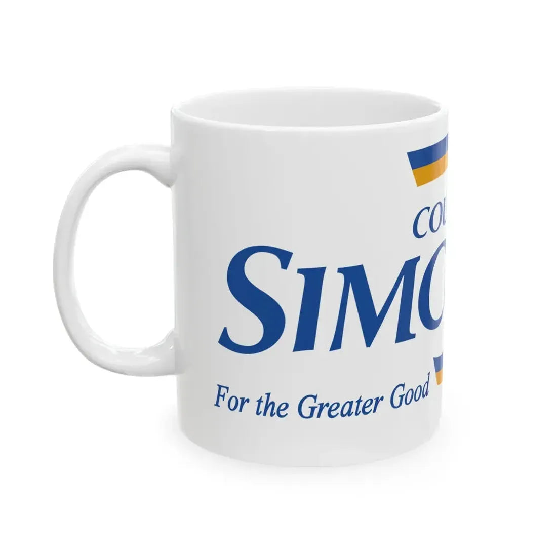 Flag of Simcoe County Ontario (Canada) White Coffee Mug - Go Mug Yourself