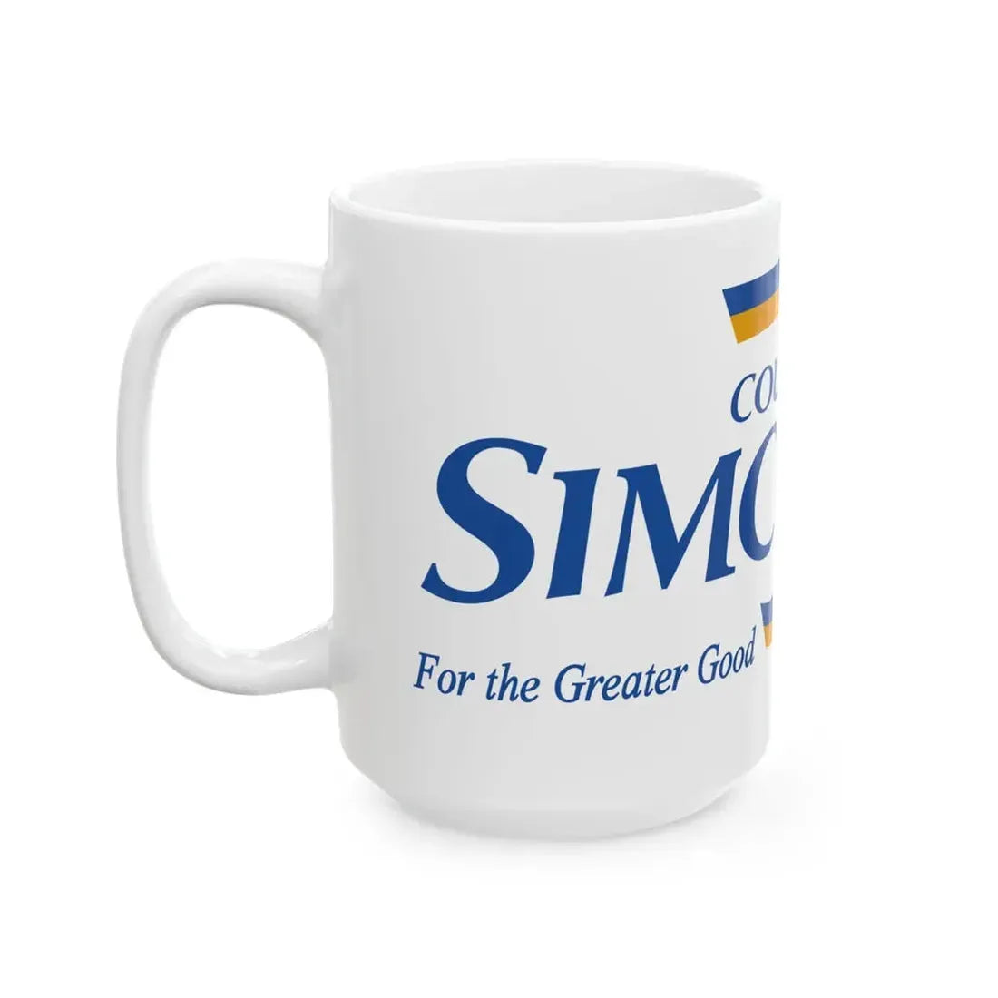 Flag of Simcoe County Ontario (Canada) White Coffee Mug - Go Mug Yourself