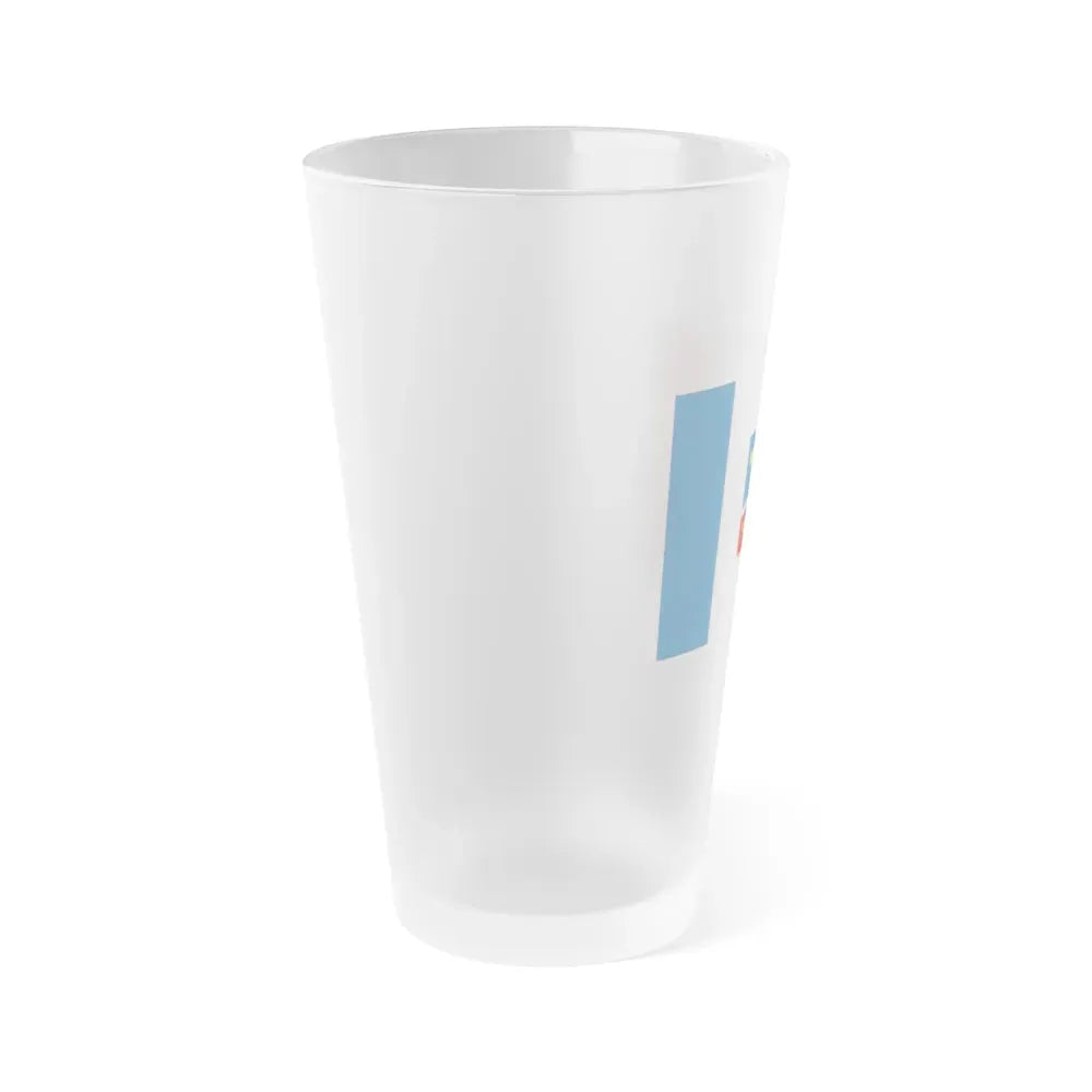 Flag of Simferopol Ukraine - Frosted Pint Glass 16oz - Go Mug Yourself