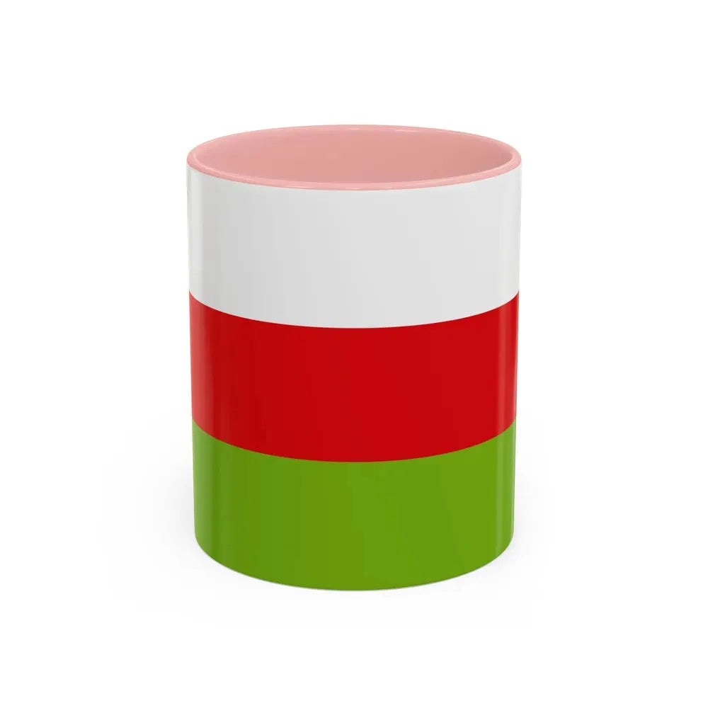 Flag of Sincelejo Colombia - Accent Coffee Mug 11oz Pink - Go Mug Yourself