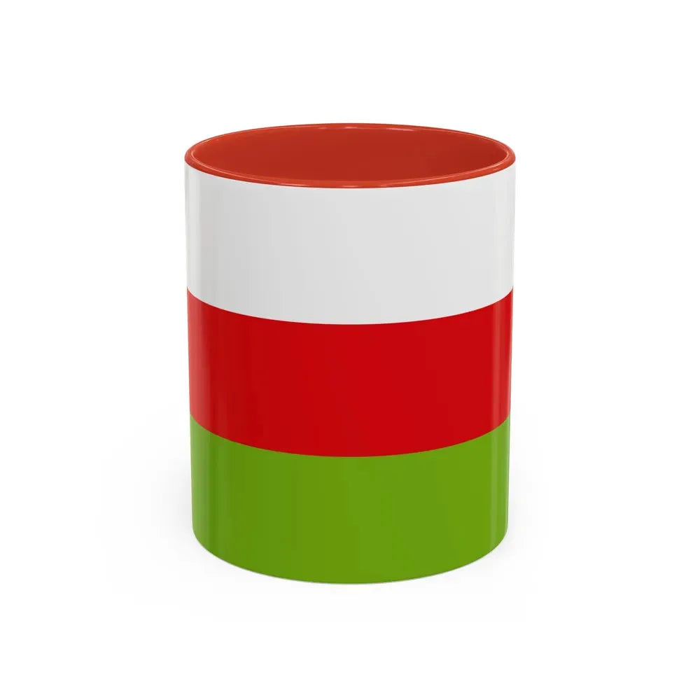 Flag of Sincelejo Colombia - Accent Coffee Mug 11oz Red - Go Mug Yourself