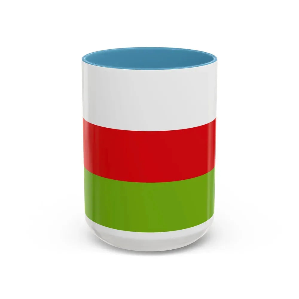 Flag of Sincelejo Colombia - Accent Coffee Mug 15oz Light Blue - Go Mug Yourself
