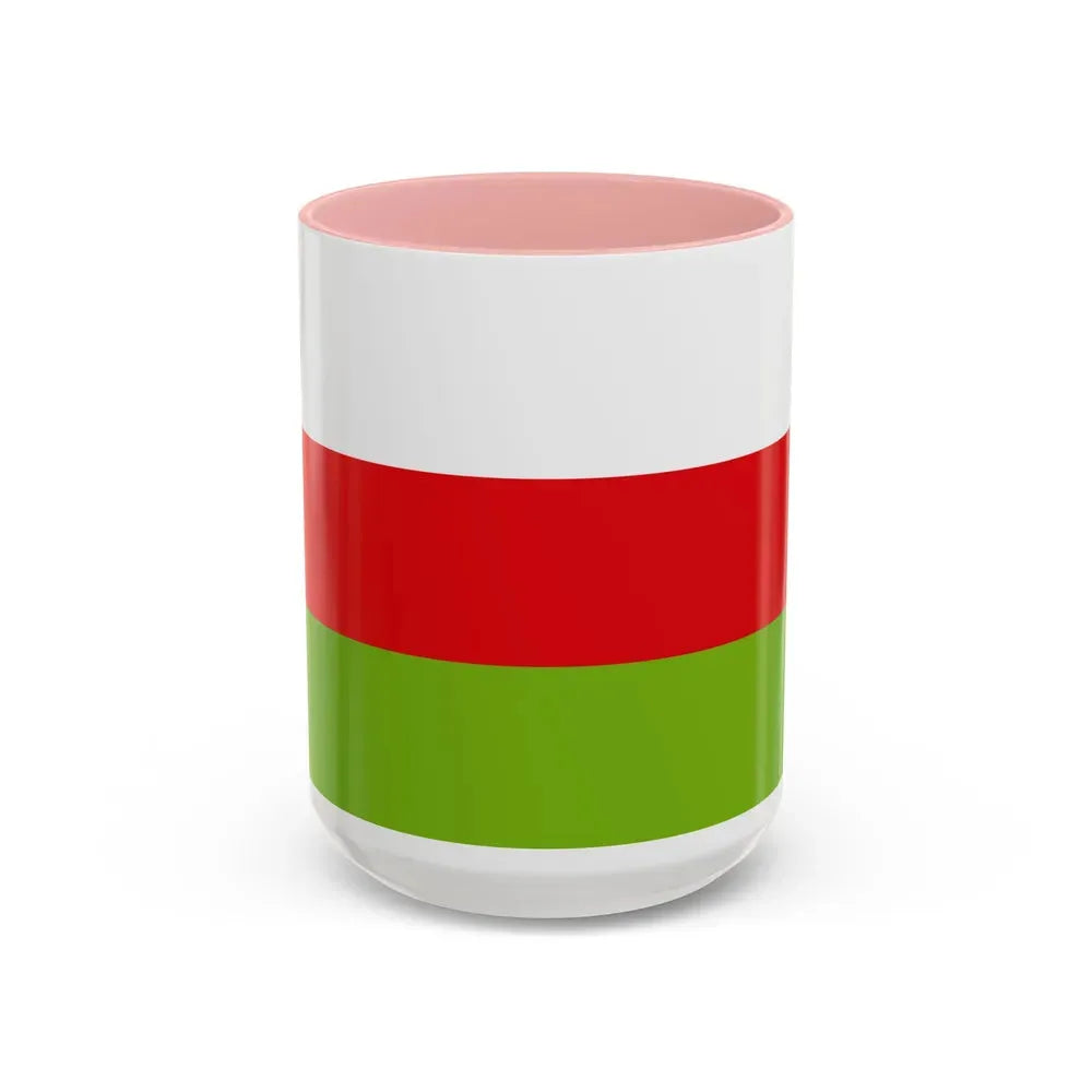 Flag of Sincelejo Colombia - Accent Coffee Mug 15oz Pink - Go Mug Yourself