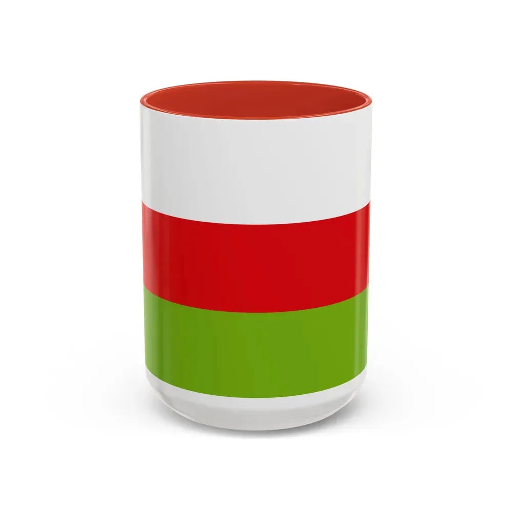 Flag of Sincelejo Colombia - Accent Coffee Mug 15oz Red - Go Mug Yourself