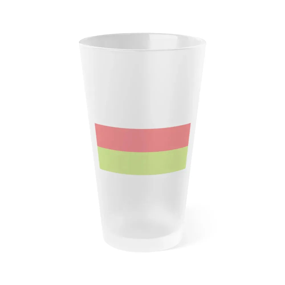 Flag of Sincelejo Colombia - Frosted Pint Glass 16oz 16oz Frosted - Go Mug Yourself