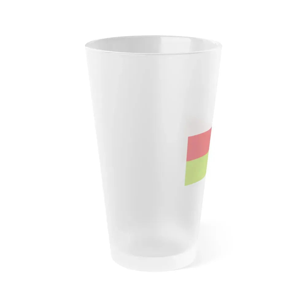 Flag of Sincelejo Colombia - Frosted Pint Glass 16oz - Go Mug Yourself