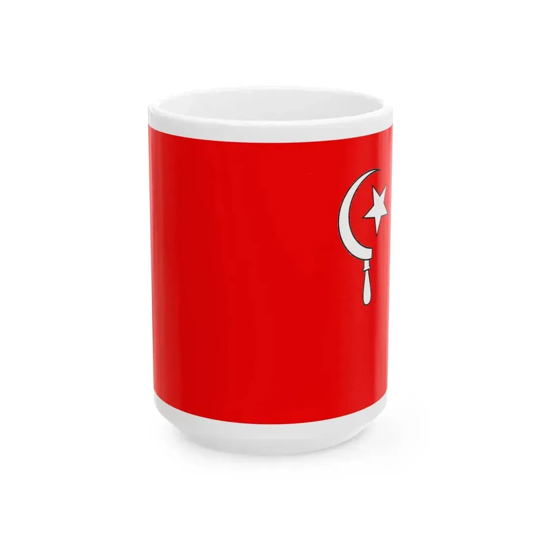 Flag of Sindh Hari Committee (Pakistan) White Coffee Mug 15oz - Go Mug Yourself