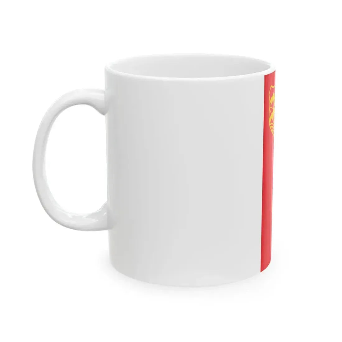 Flag of Skopje North Macedonia (North Macedonia) White Coffee Mug - Go Mug Yourself
