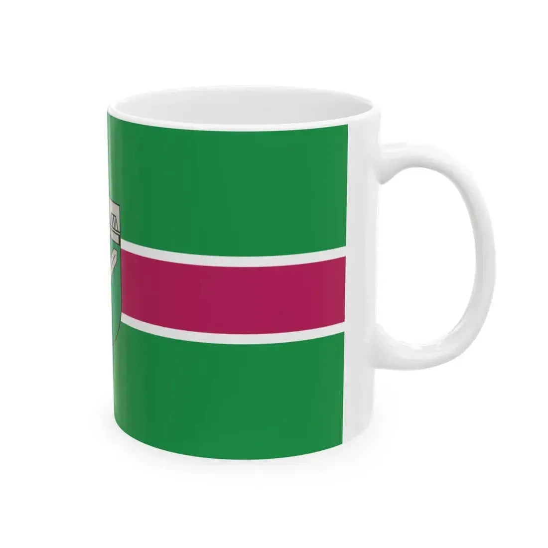 Flag of Skrunda (Latvia) White Coffee Mug - Go Mug Yourself