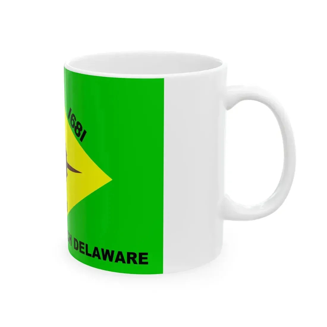 Flag of Slaughter Beach Delaware (United States) White Coffee Mug - Go Mug Yourself