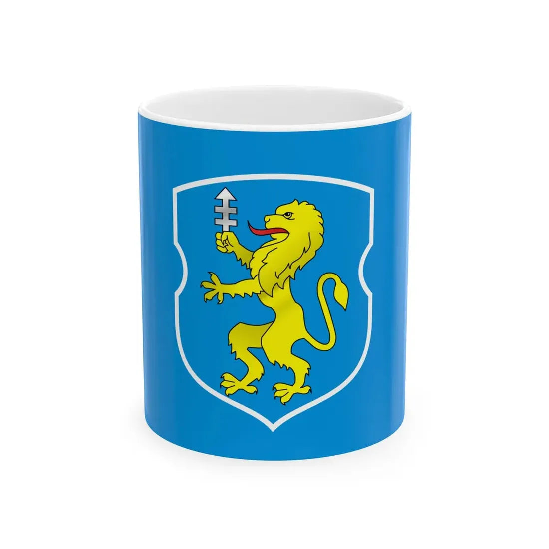 Flag of Slonim Belarus (Belarus) White Coffee Mug 11oz - Go Mug Yourself