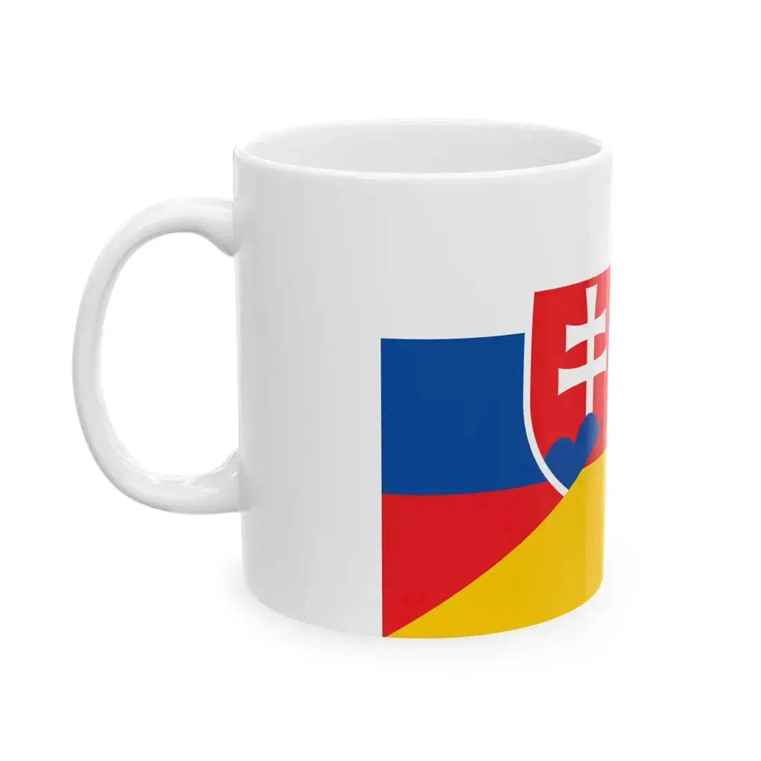 Flag of Slovakia and Germany (Germany) White Coffee Mug - Go Mug Yourself