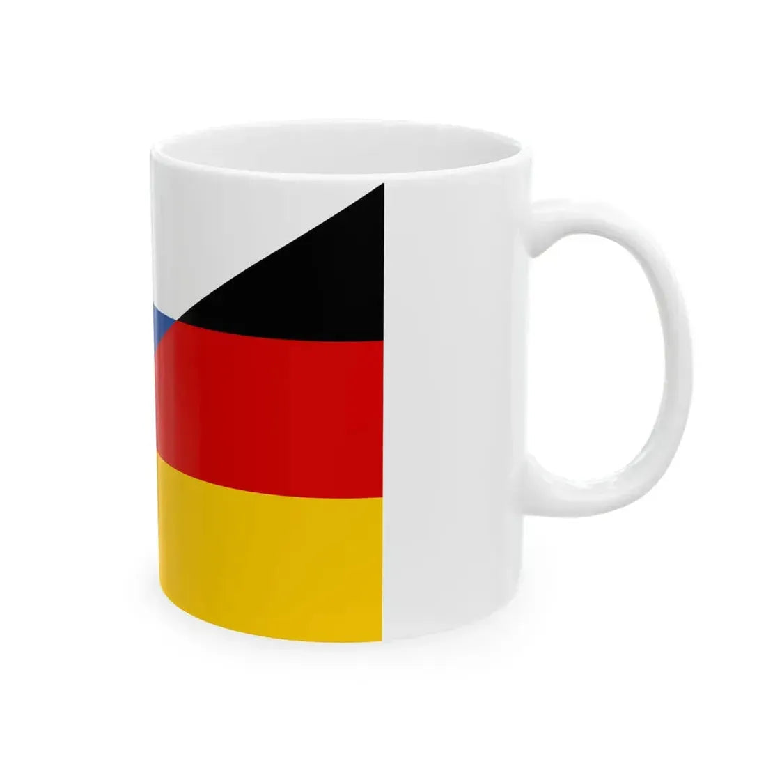 Flag of Slovakia and Germany (Germany) White Coffee Mug - Go Mug Yourself