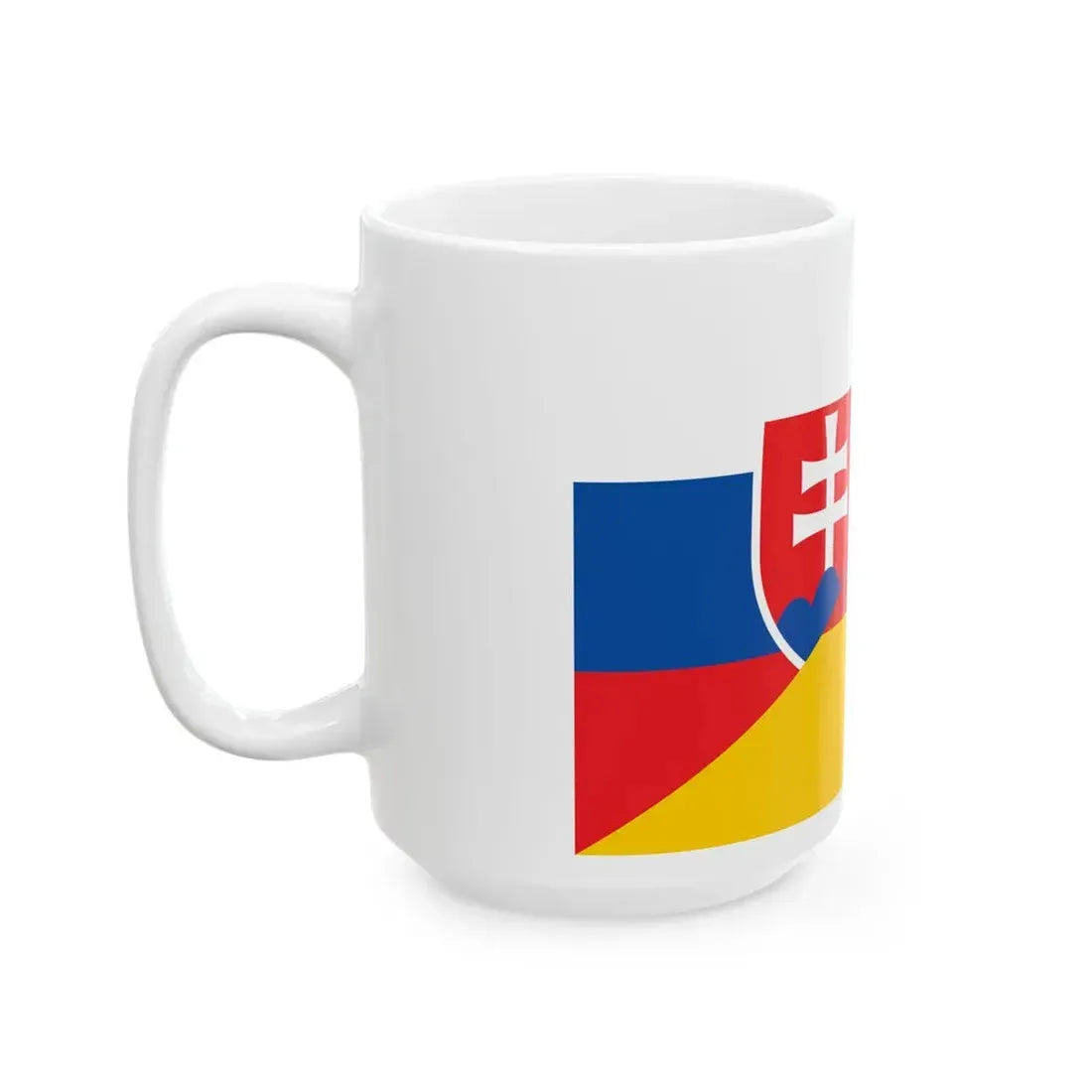 Flag of Slovakia and Germany (Germany) White Coffee Mug - Go Mug Yourself