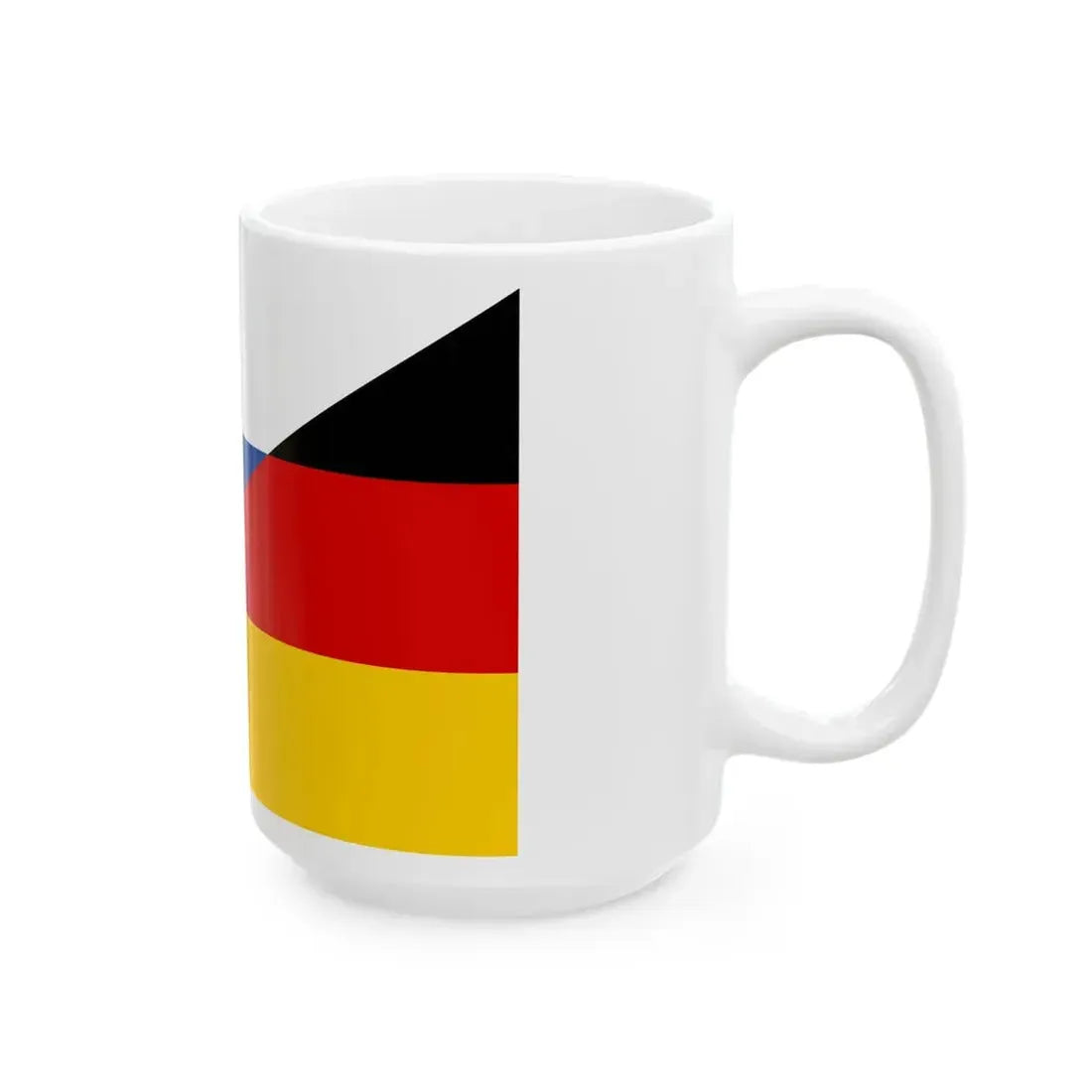 Flag of Slovakia and Germany (Germany) White Coffee Mug - Go Mug Yourself