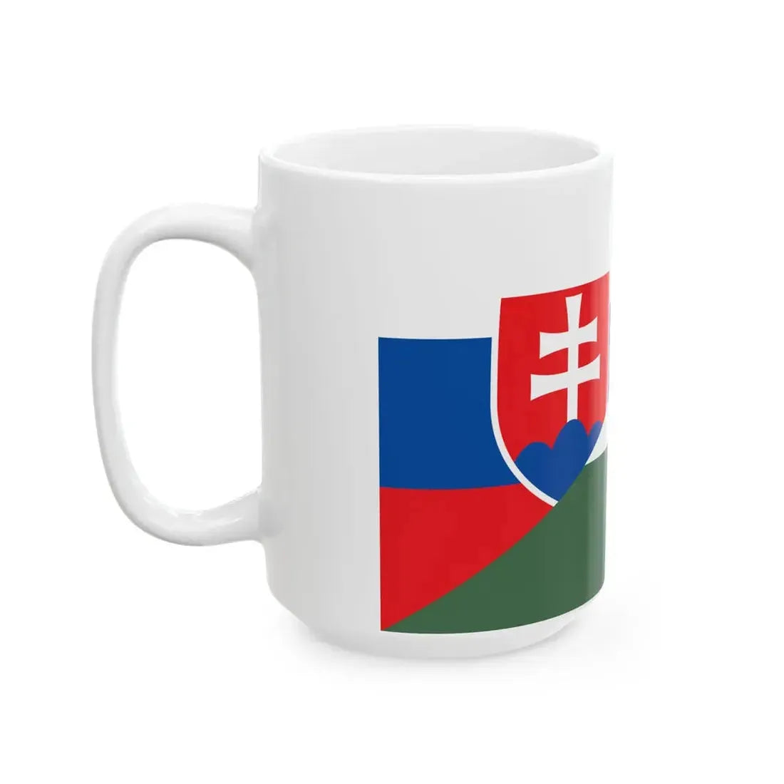 Flag of Slovakia and Hungary (Hungary) White Coffee Mug - Go Mug Yourself
