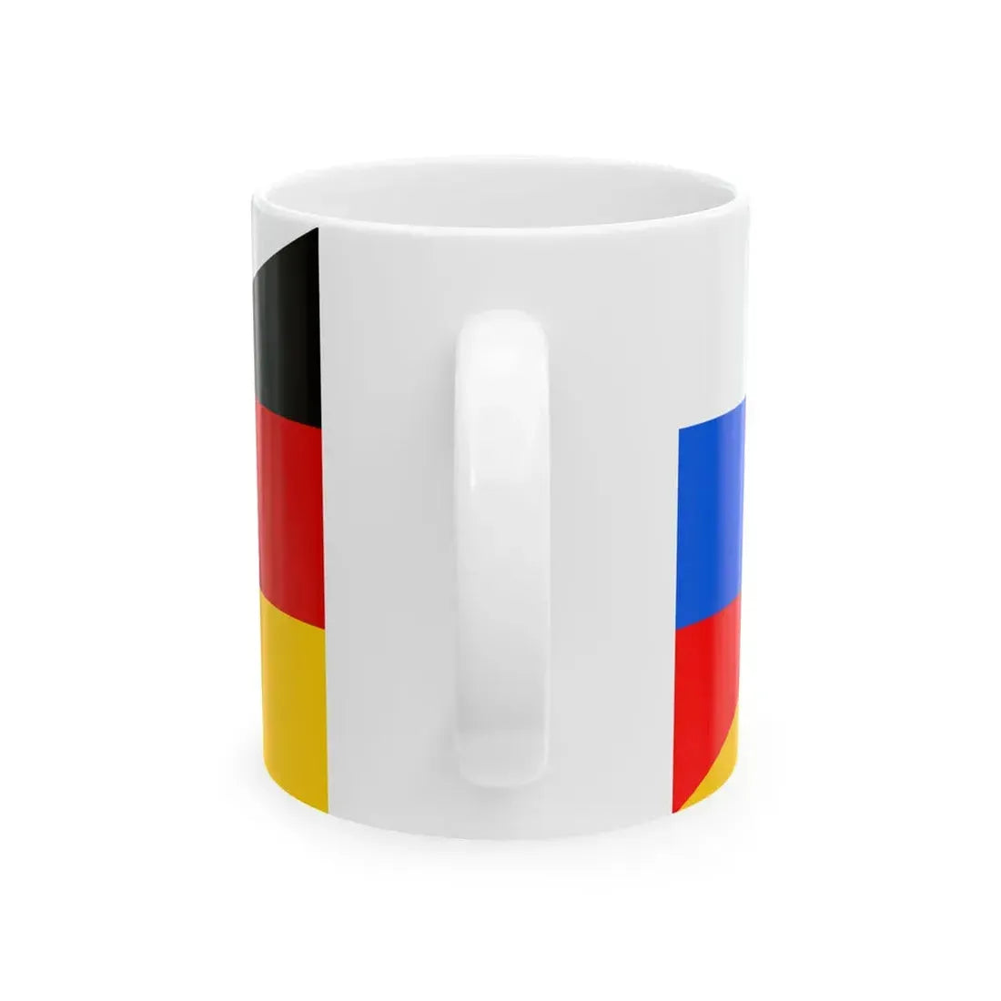 Flag of Slovenia and Germany (Germany) White Coffee Mug - Go Mug Yourself