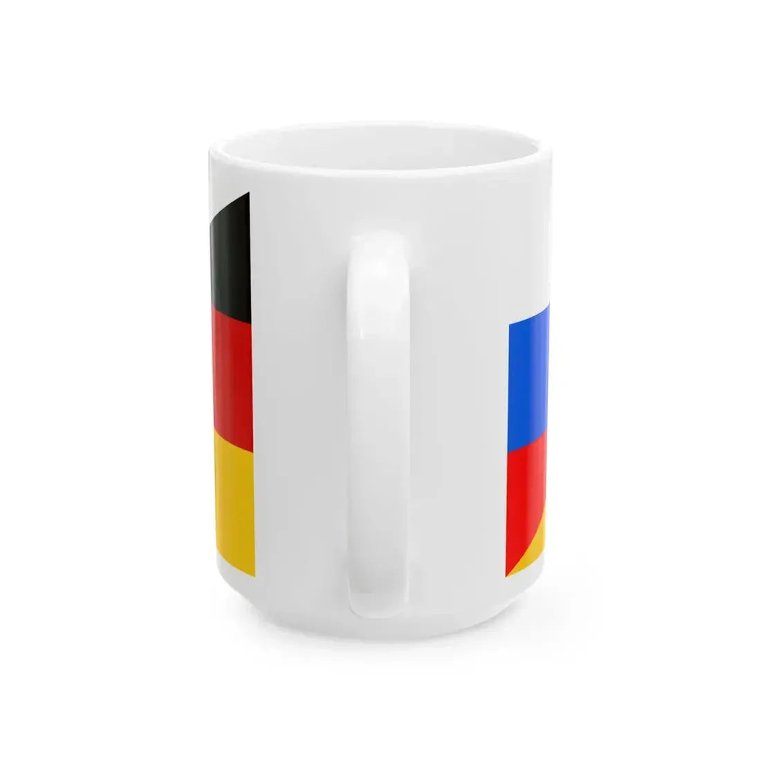 Flag of Slovenia and Germany (Germany) White Coffee Mug - Go Mug Yourself