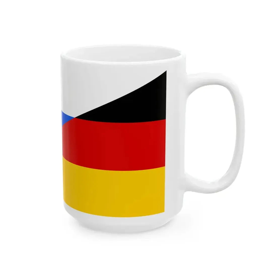 Flag of Slovenia and Germany (Germany) White Coffee Mug - Go Mug Yourself