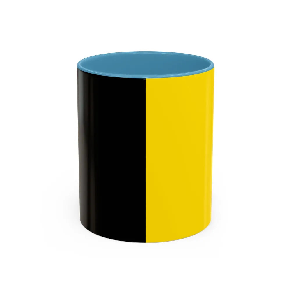 Flag of Sneek the second city of the province of Friesland Netherlands - Accent Coffee Mug 11oz Light Blue - Go Mug Yourself
