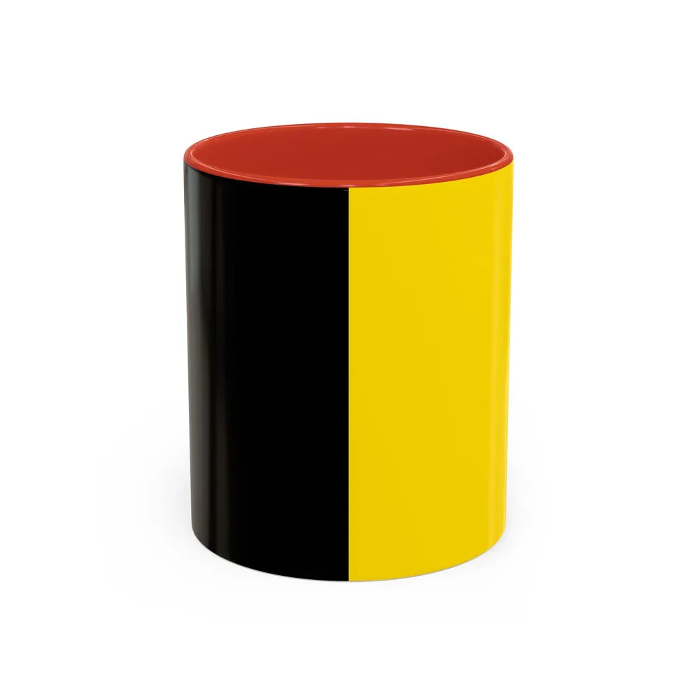 Flag of Sneek the second city of the province of Friesland Netherlands - Accent Coffee Mug 11oz Red - Go Mug Yourself