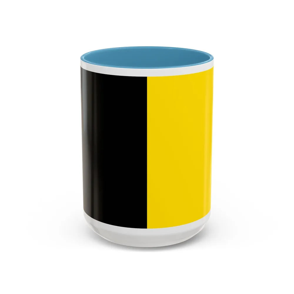 Flag of Sneek the second city of the province of Friesland Netherlands - Accent Coffee Mug 15oz Light Blue - Go Mug Yourself