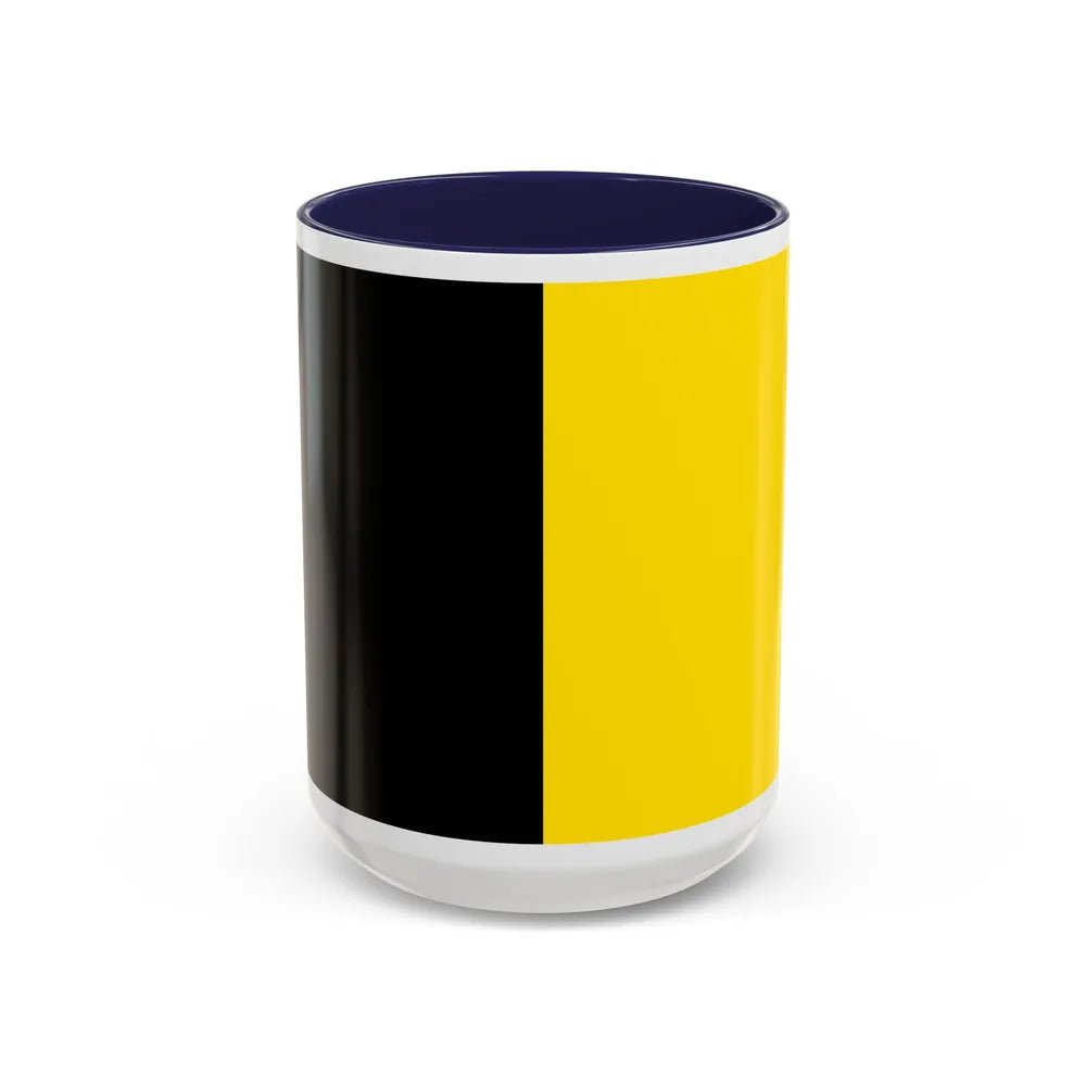 Flag of Sneek the second city of the province of Friesland Netherlands - Accent Coffee Mug 15oz Navy - Go Mug Yourself