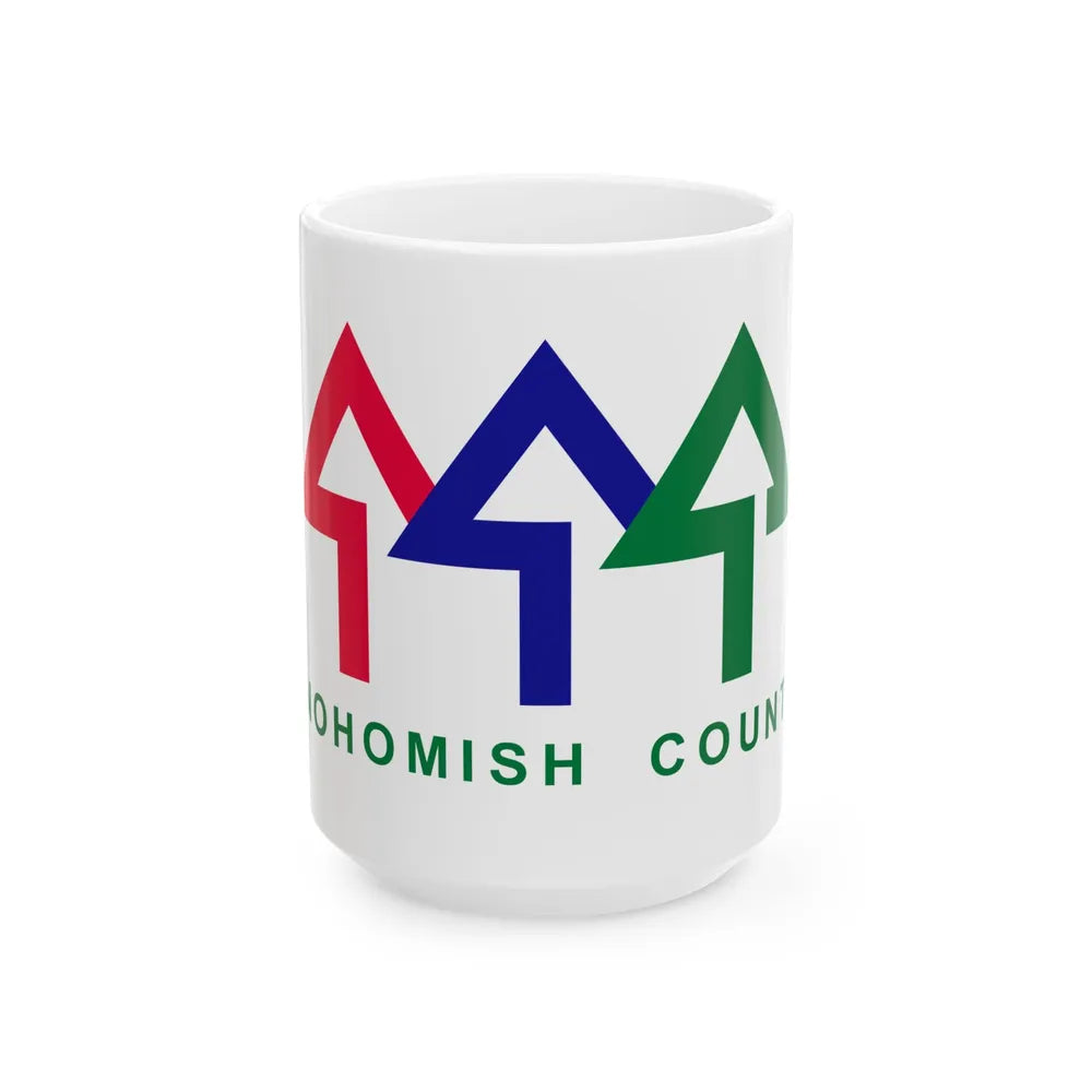 Flag of Snohomish County Washington (United States) White Coffee Mug 15oz - Go Mug Yourself