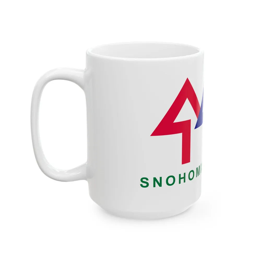 Flag of Snohomish County Washington (United States) White Coffee Mug - Go Mug Yourself