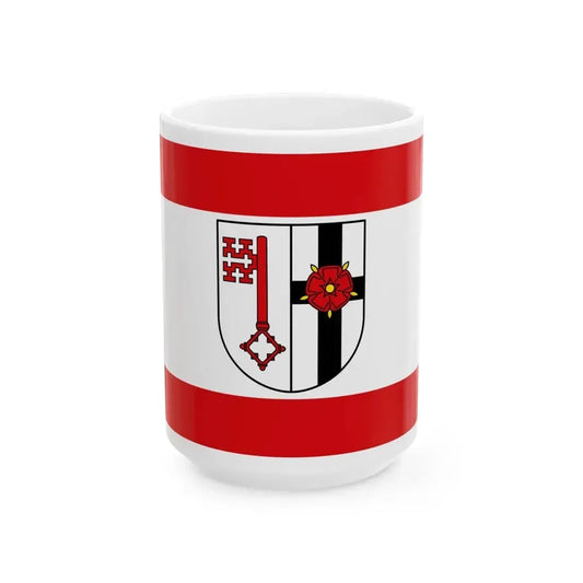 Flag of Soest Germany - White Coffee Mug 15oz - Go Mug Yourself