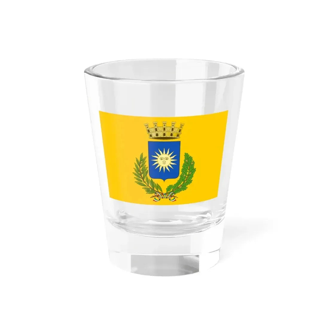 Flag of Soliera (Italy) Shot Glass 1.5oz 1.5oz - Go Mug Yourself