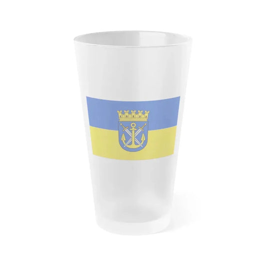 Flag of Solingen Germany - Frosted Pint Glass 16oz 16oz Frosted - Go Mug Yourself