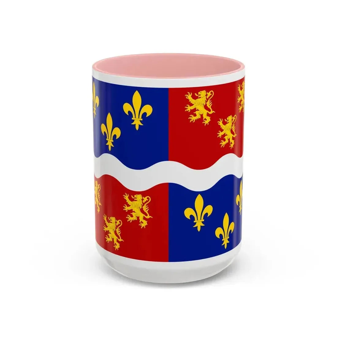 Flag of Somme France 2 - Accent Coffee Mug 15oz Pink - Go Mug Yourself