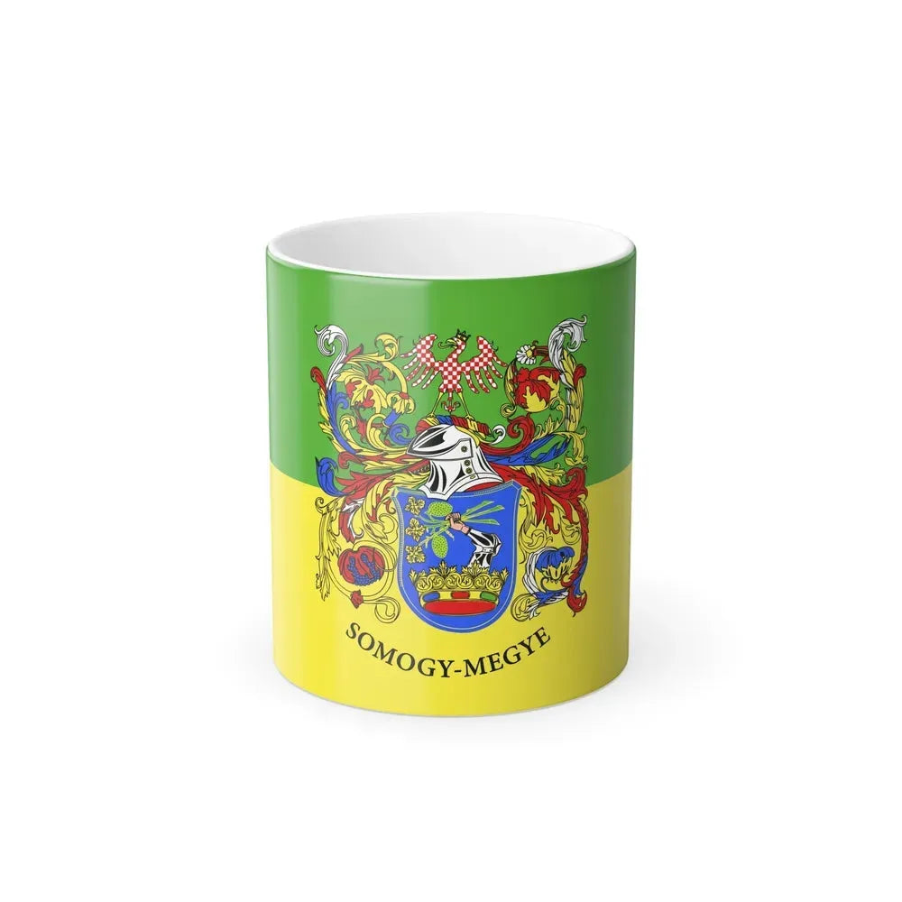 Flag of Somogy County Hungary - Color Changing Coffee Mug 11oz - Go Mug Yourself