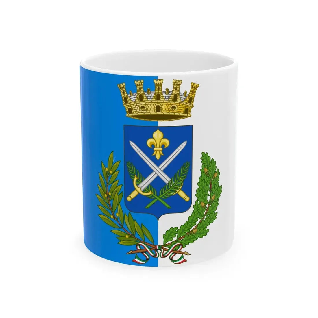 Flag of Sondrio City (Italy) White Coffee Mug 11oz - Go Mug Yourself