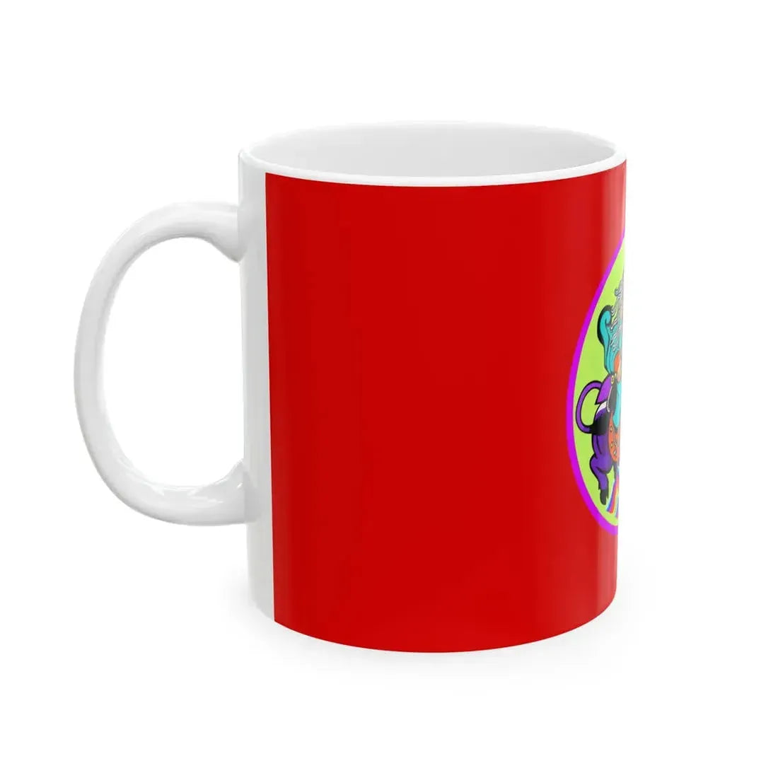 Flag of Songino khairkhan district Ulaanbaatar (Mongolia) White Coffee Mug - Go Mug Yourself
