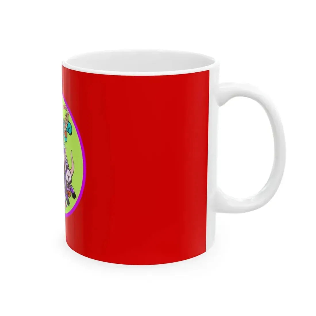 Flag of Songino khairkhan district Ulaanbaatar (Mongolia) White Coffee Mug - Go Mug Yourself