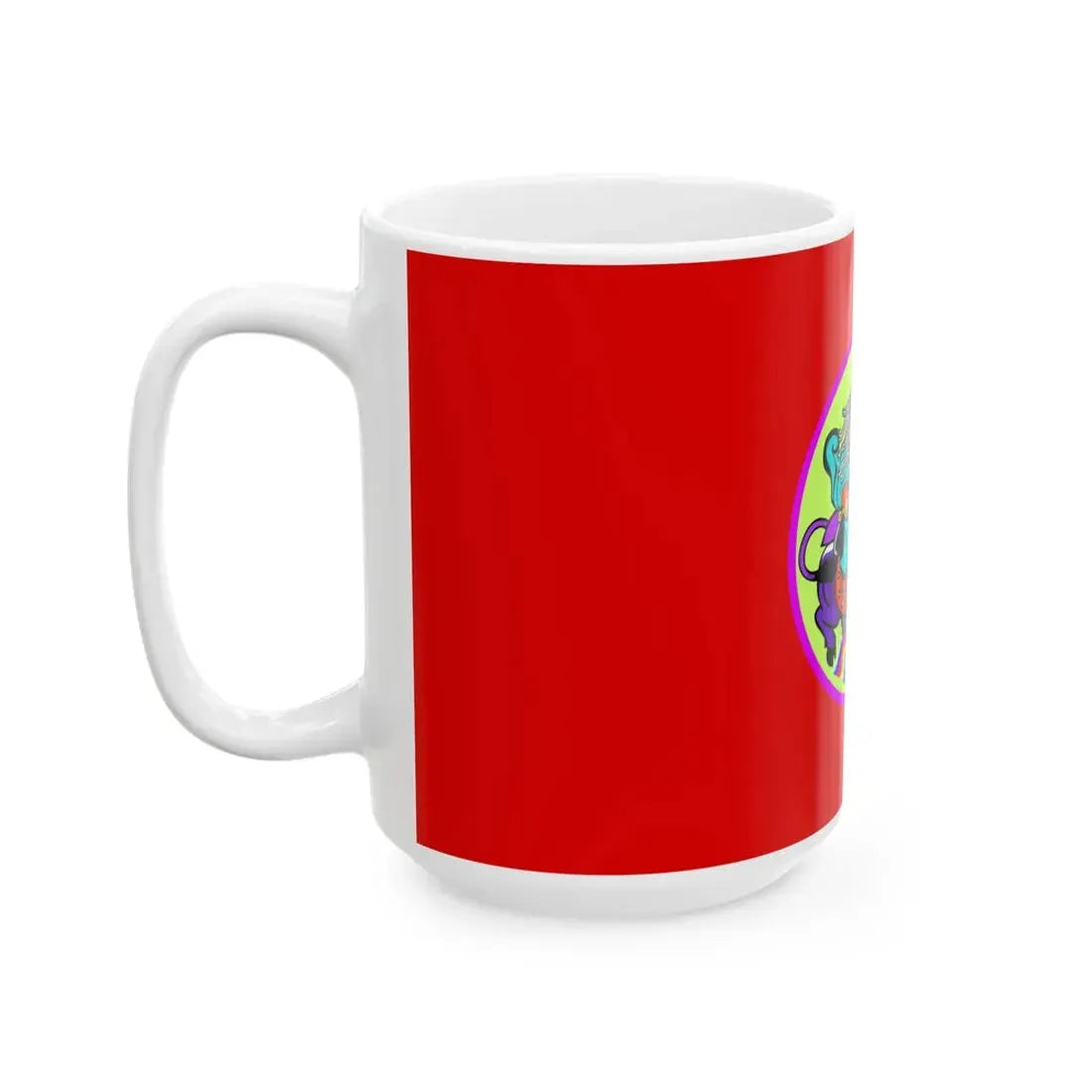 Flag of Songino khairkhan district Ulaanbaatar (Mongolia) White Coffee Mug - Go Mug Yourself
