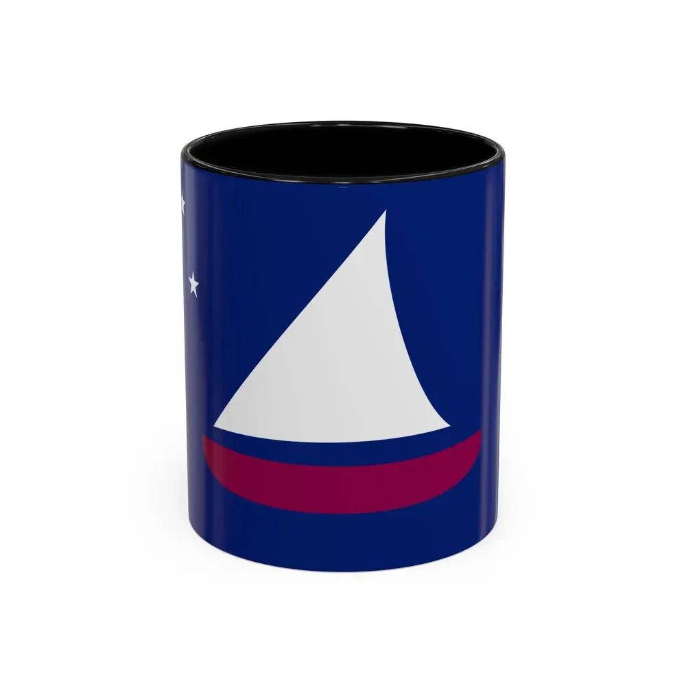 Flag of Sonsorol Palau - Accent Coffee Mug 11oz Black - Go Mug Yourself