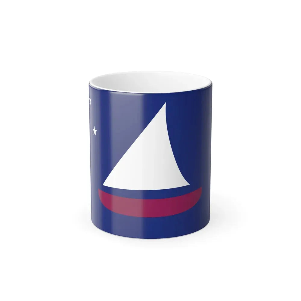 Flag of Sonsorol Palau - Color Changing Coffee Mug 11oz - Go Mug Yourself