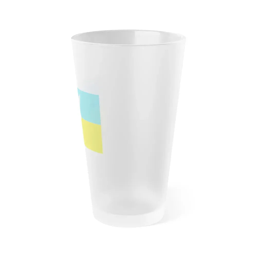 Flag of Sopot Poland - Frosted Pint Glass 16oz - Go Mug Yourself