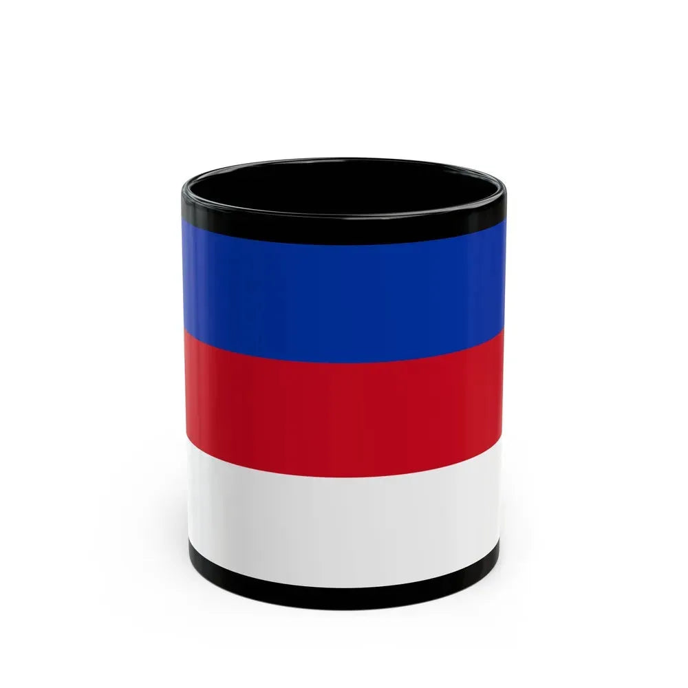 Flag of Sorbs Germany - Black Coffee Mug 11oz - Go Mug Yourself