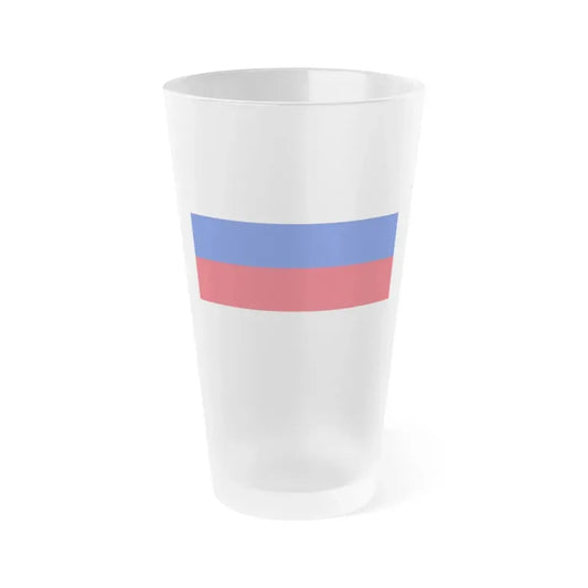 Flag of Sorbs Germany - Frosted Pint Glass 16oz 16oz Frosted - Go Mug Yourself