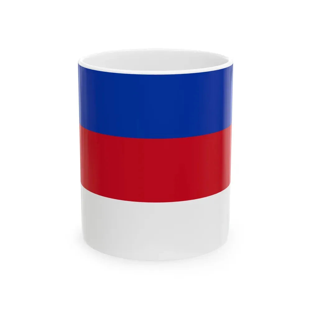 Flag of Sorbs Germany - White Coffee Mug 11oz - Go Mug Yourself